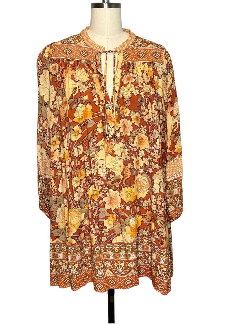 Spell and the Gypsy Collective Amethyst Unicorn Print Keyhole Mini Dress | XS